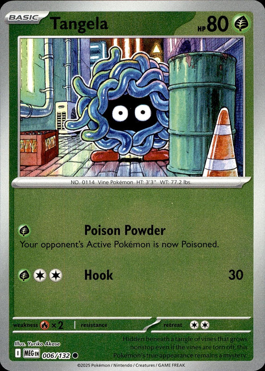 POKEMON TANGELA 006 MEGA EVOLUTION 132  REVERSE HOLO LP