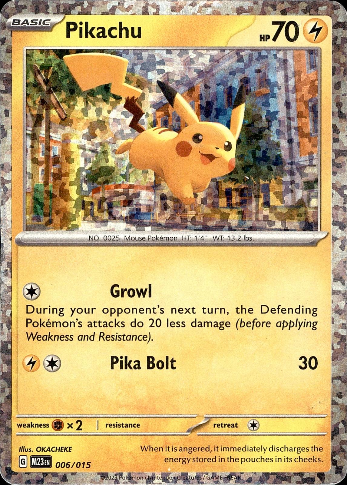 POKEMON PIKACHU 006 MCDONALD'S COLLECTION  015 HOLO PROMO LP