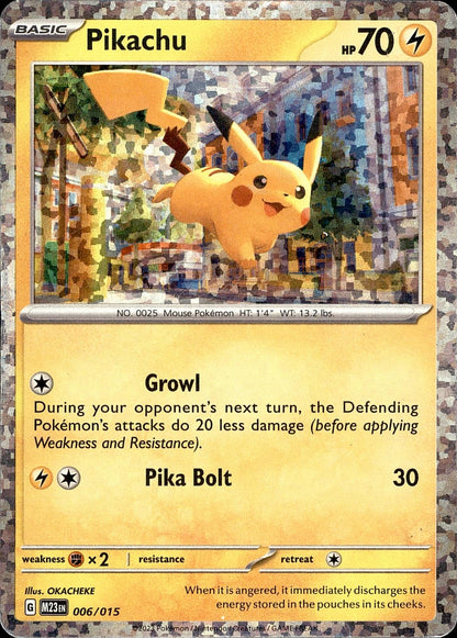 POKEMON PIKACHU 006 MCDONALD'S COLLECTION  015 HOLO PROMO LP