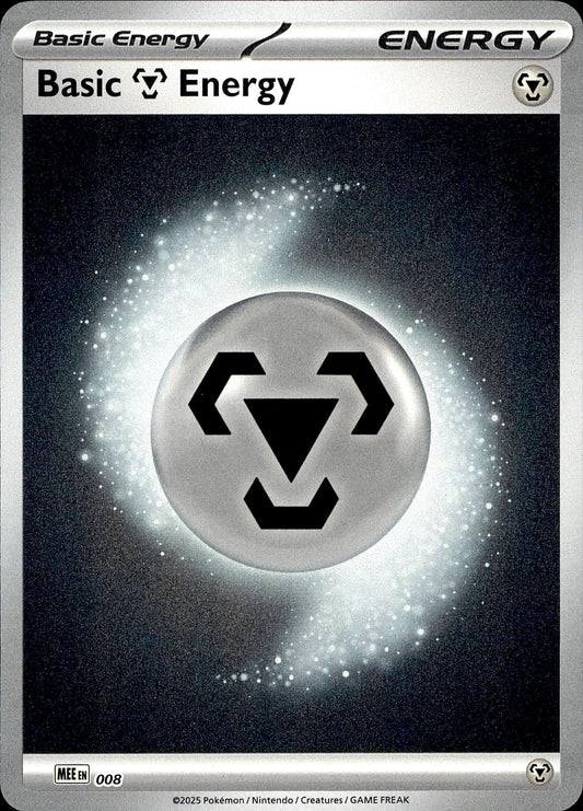 POKEMON BASIC METAL ENERGY - 008 8 MEGA EVOLUTION ENERGIES REVERSE HOLO LP