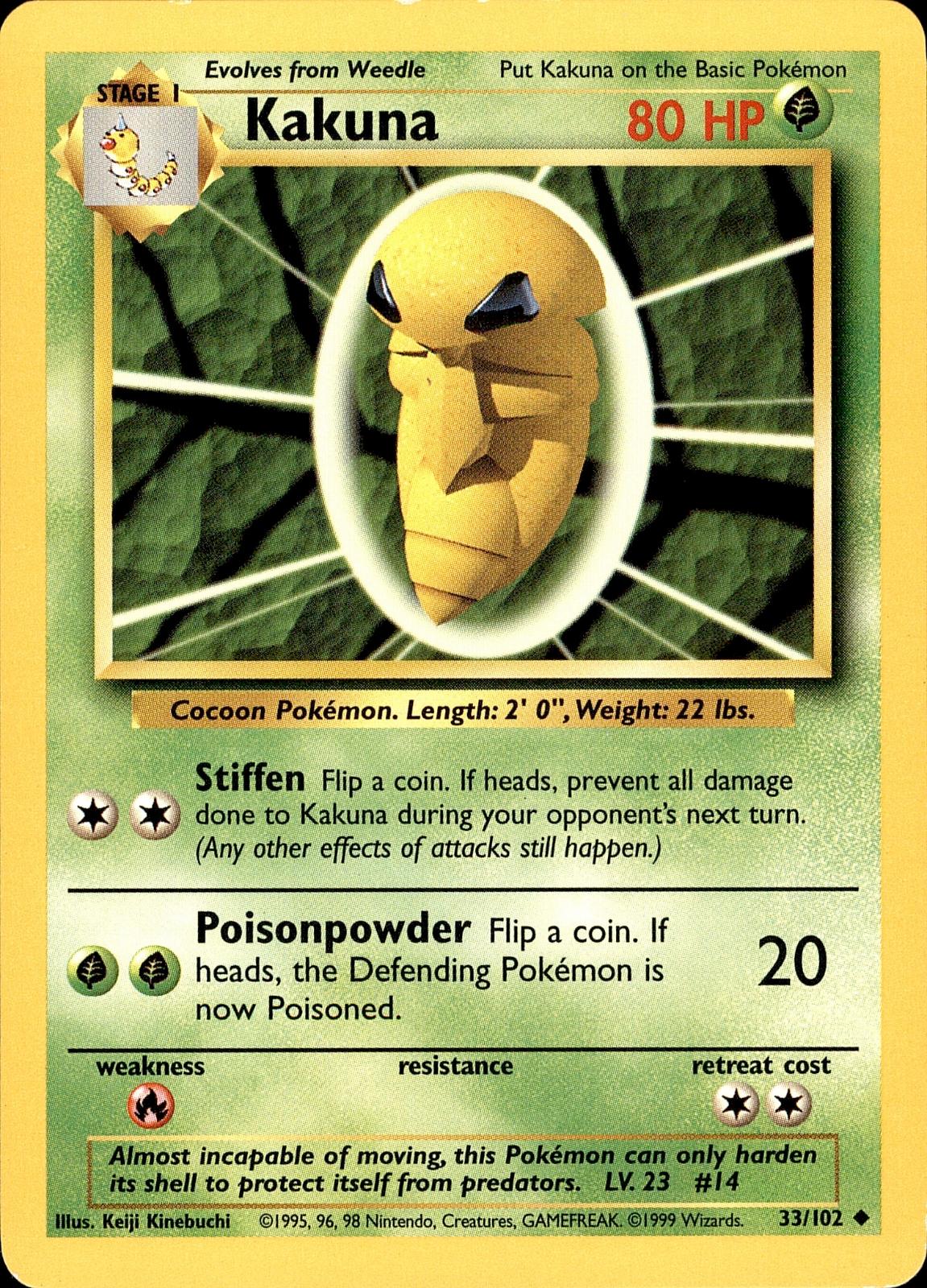 POKEMON KAKA 33 BASE SET Unlimited 102  LP