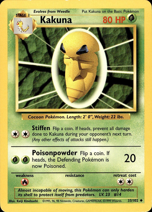 POKEMON KAKA 33 BASE SET Unlimited 102  LP