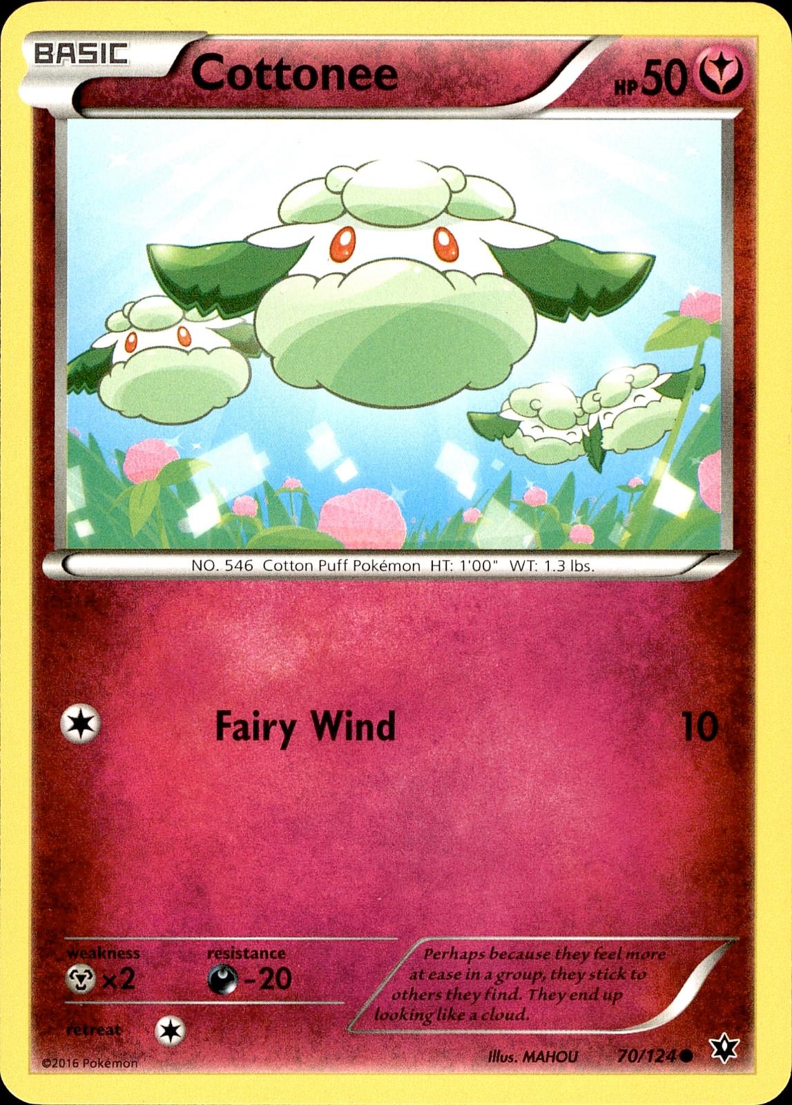 POKEMON COTTONEE 70 FATES COLLIDE 124  LP