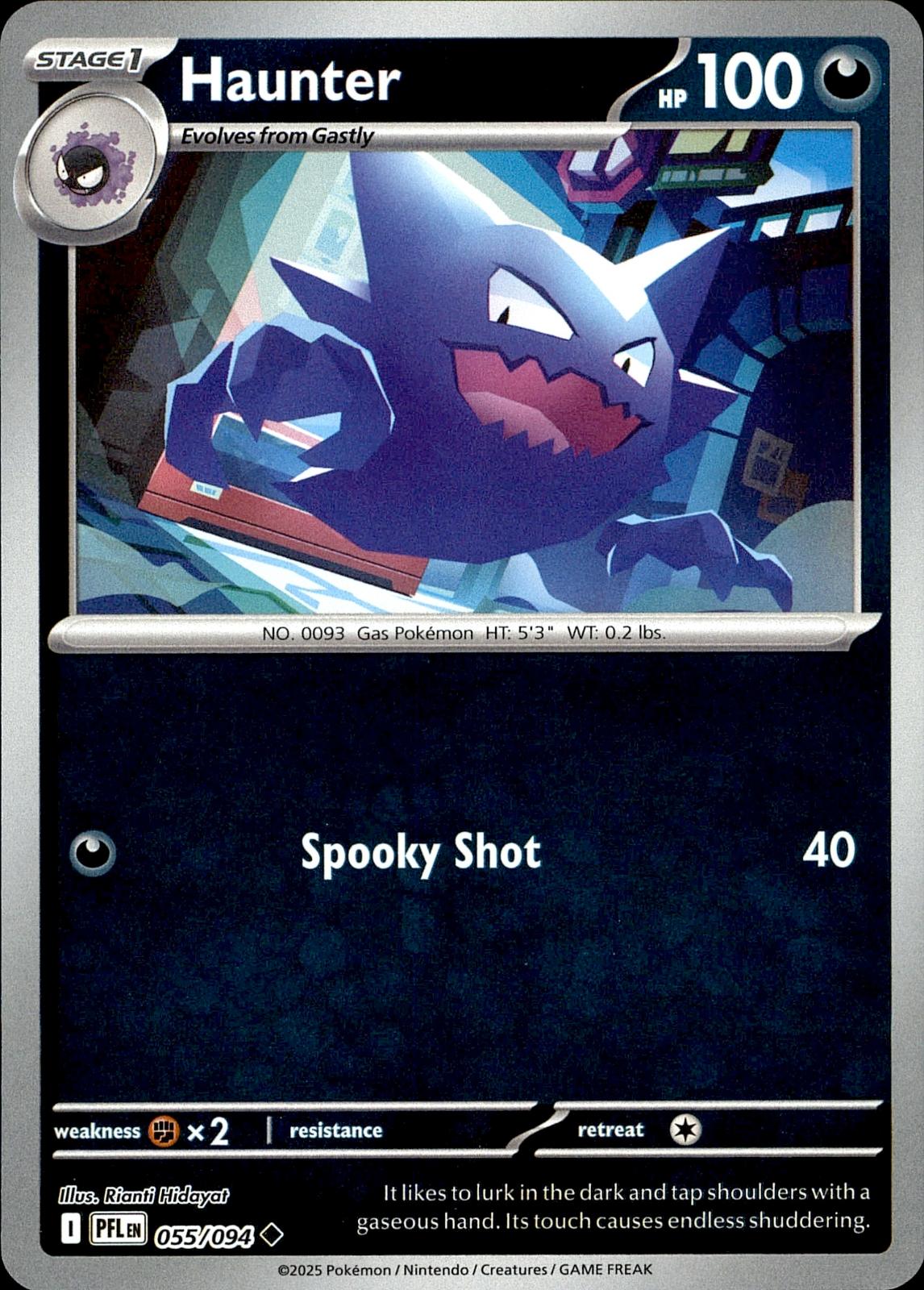 POKEMON HATER 055 PHANTASMAL FLAMES 094  REVERSE HOLO LP