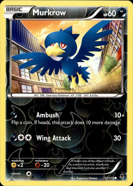 POKEMON MURKROW 51 PHANTOM FORCES 119  REVERSE HOLO LP