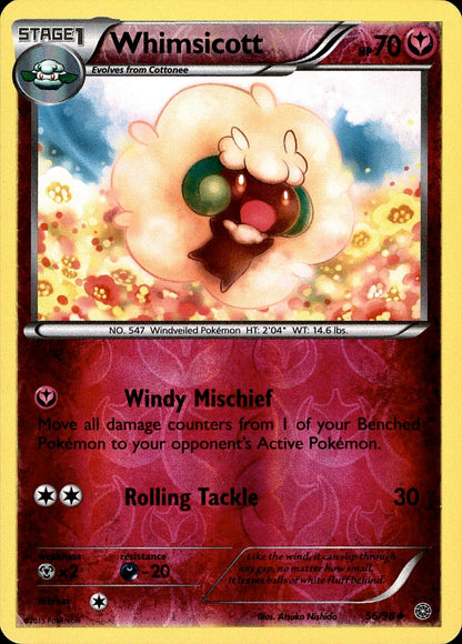POKEMON WHIMSICOTT 56 ANCIENT ORIGINS 98  REVERSE HOLO LP