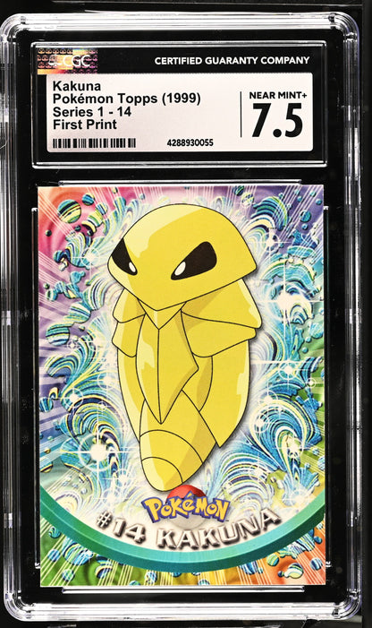 Kaka 14 First Print Series 1 Pokemon Topps CGC 7.5 Near Mint+