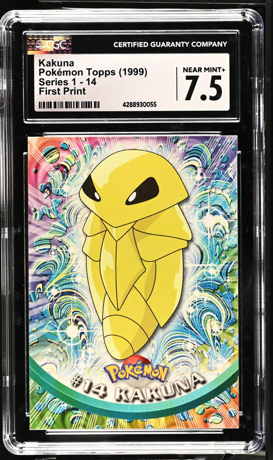 Kaka 14 First Print Series 1 Pokemon Topps CGC 7.5 Near Mint+