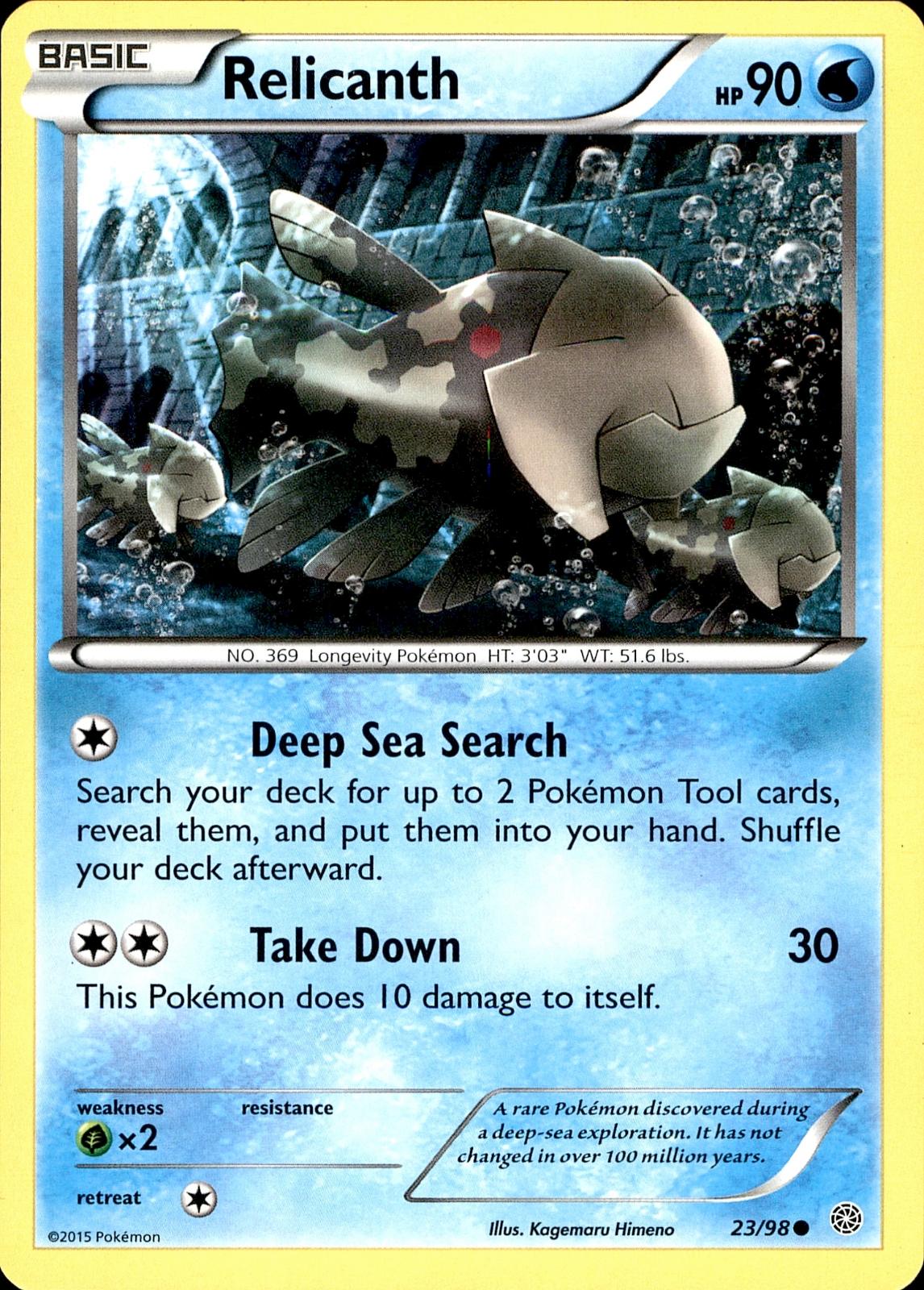 POKEMON RELICANTH 23 ANCIENT ORIGINS 98  LP