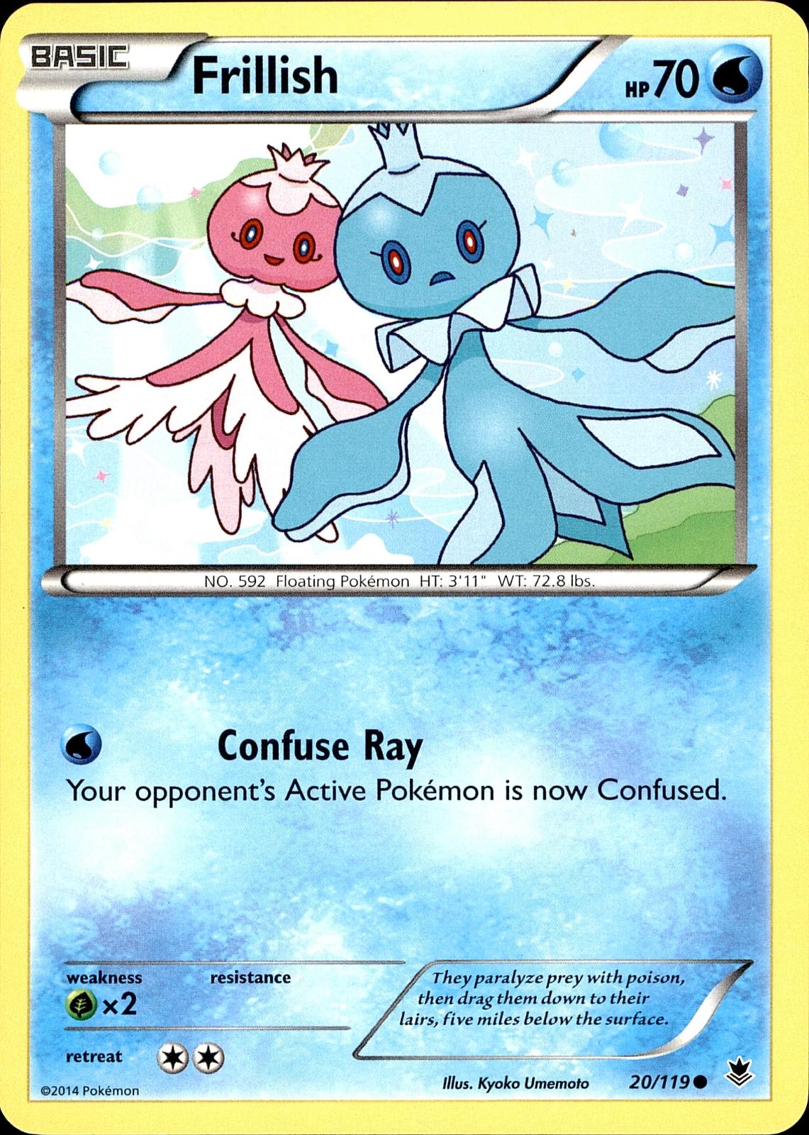 POKEMON FRILLISH 20 PHANTOM FORCES 119  LP