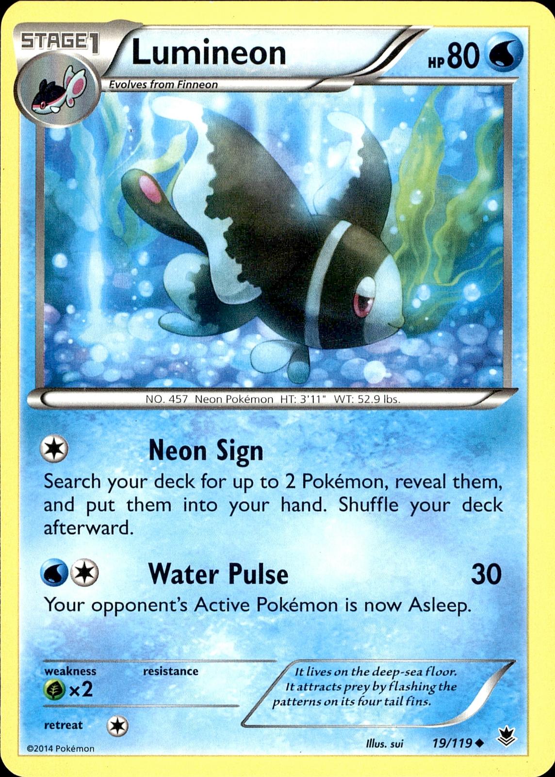 POKEMON LUMINEON 19 PHANTOM FORCES 119  LP
