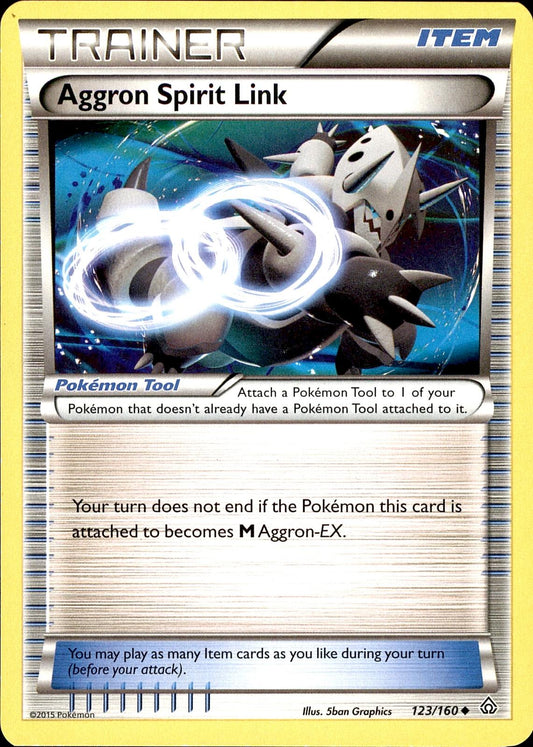 POKEMON AGGRON SPIRIT LINK 123 PRIMAL CLASH 160  LP