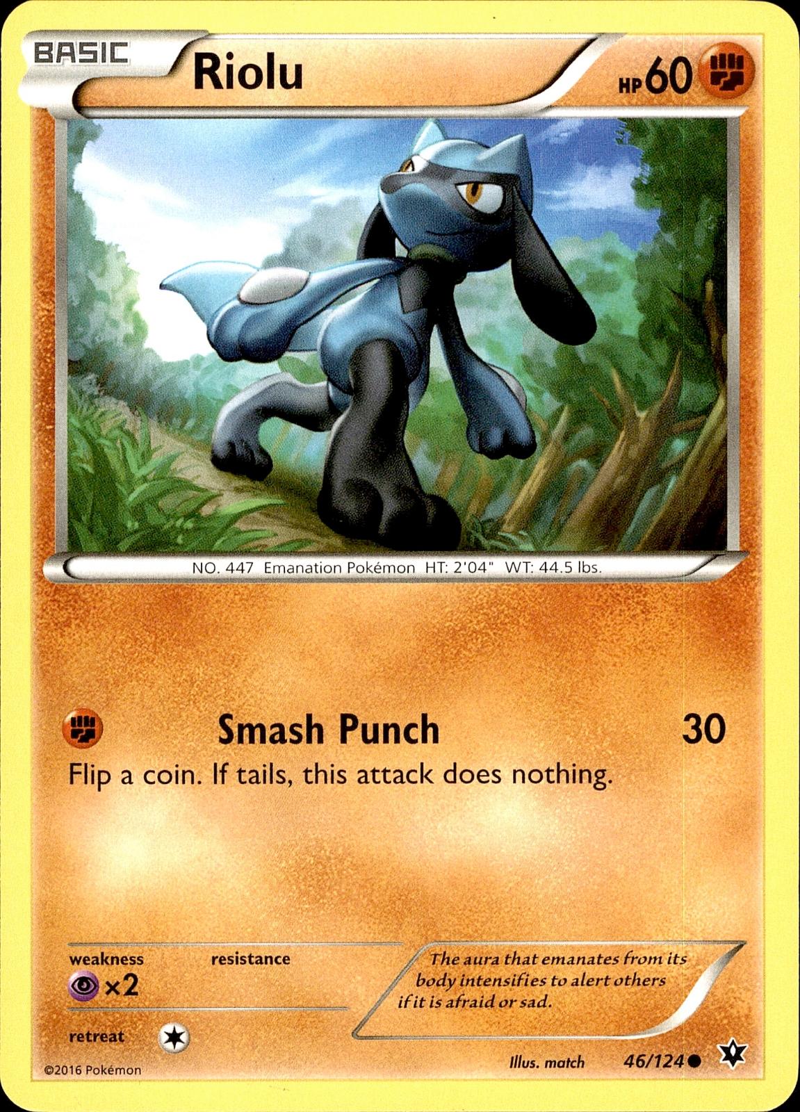 POKEMON RIOLU 46 FATES COLLIDE 124  LP