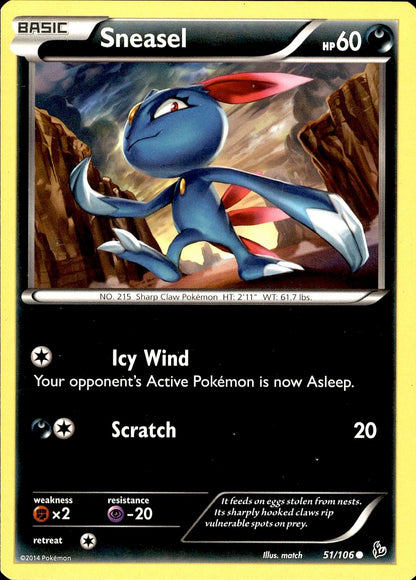 POKEMON SNEASEL 51 FLASHFIRE 106  LP