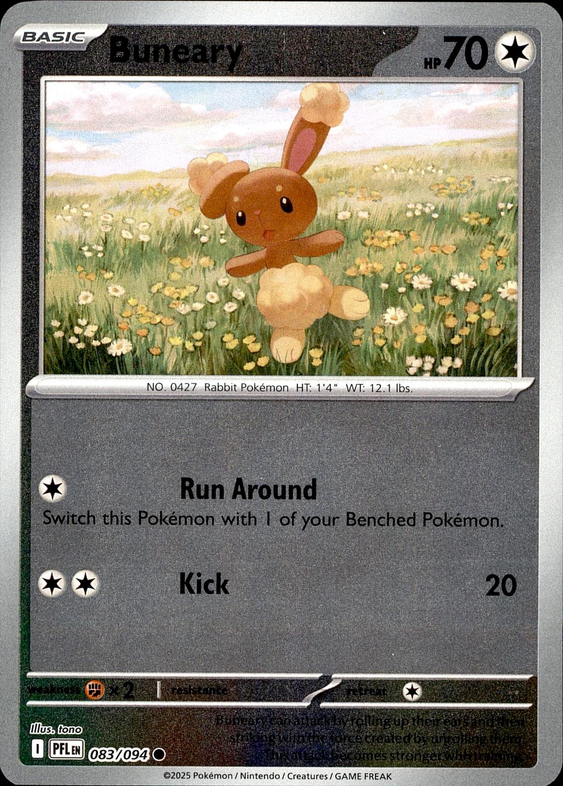 POKEMON BEARY 083 PHANTASMAL FLAMES 094  REVERSE HOLO LP