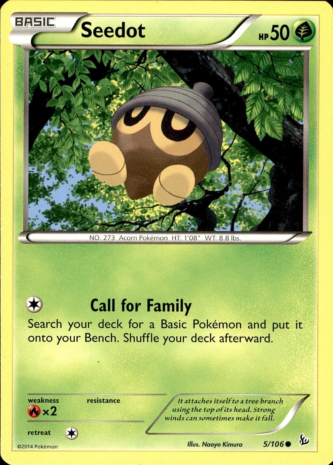 POKEMON SEEDOT 5 FLASHFIRE 106  LP