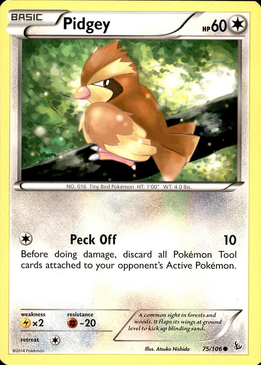 POKEMON PIDGEY 75 FLASHFIRE 106  LP