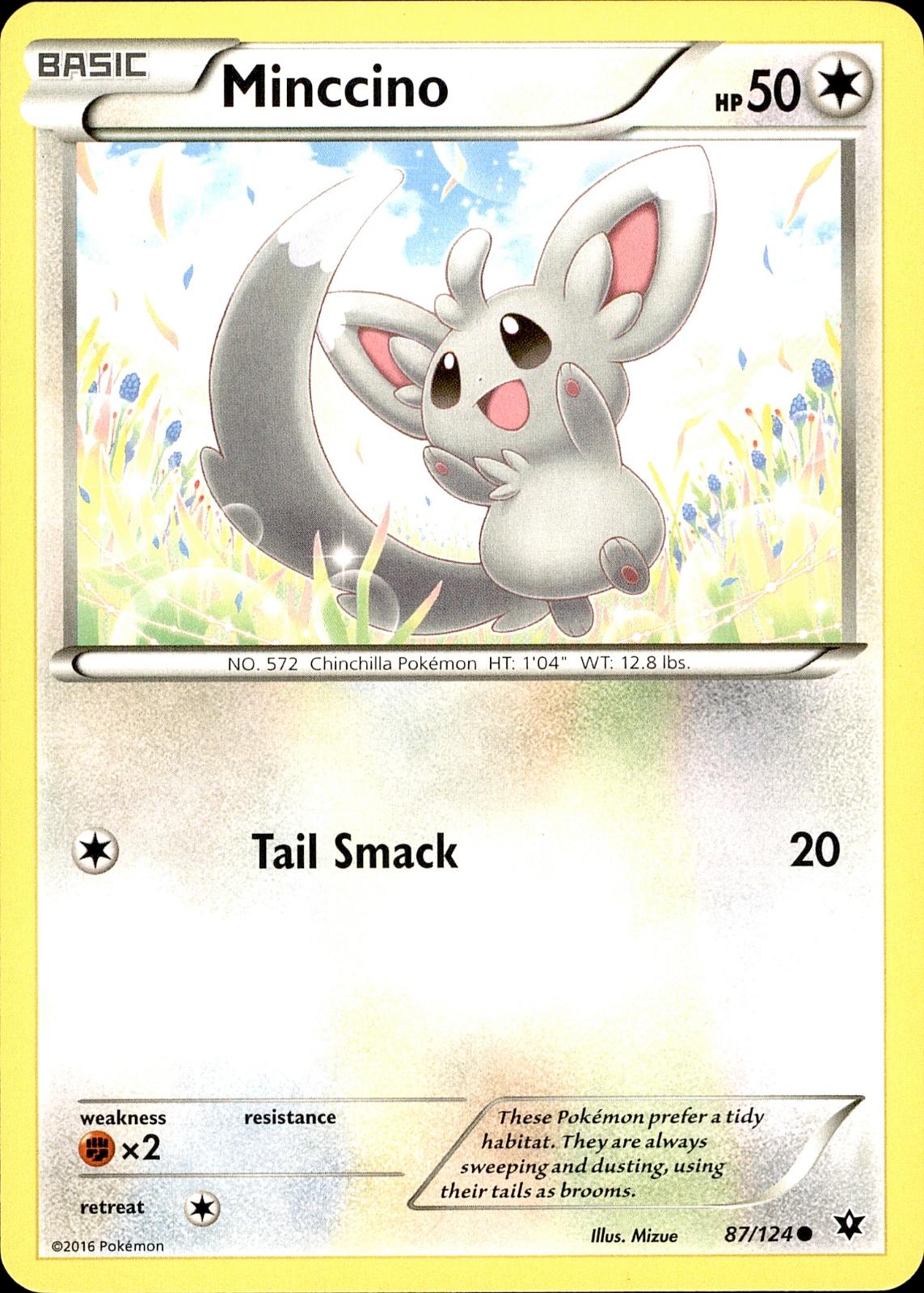POKEMON MINCCINO 87 FATES COLLIDE 124  LP