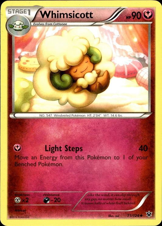 POKEMON WHIMSICOTT 71 FATES COLLIDE 124  LP