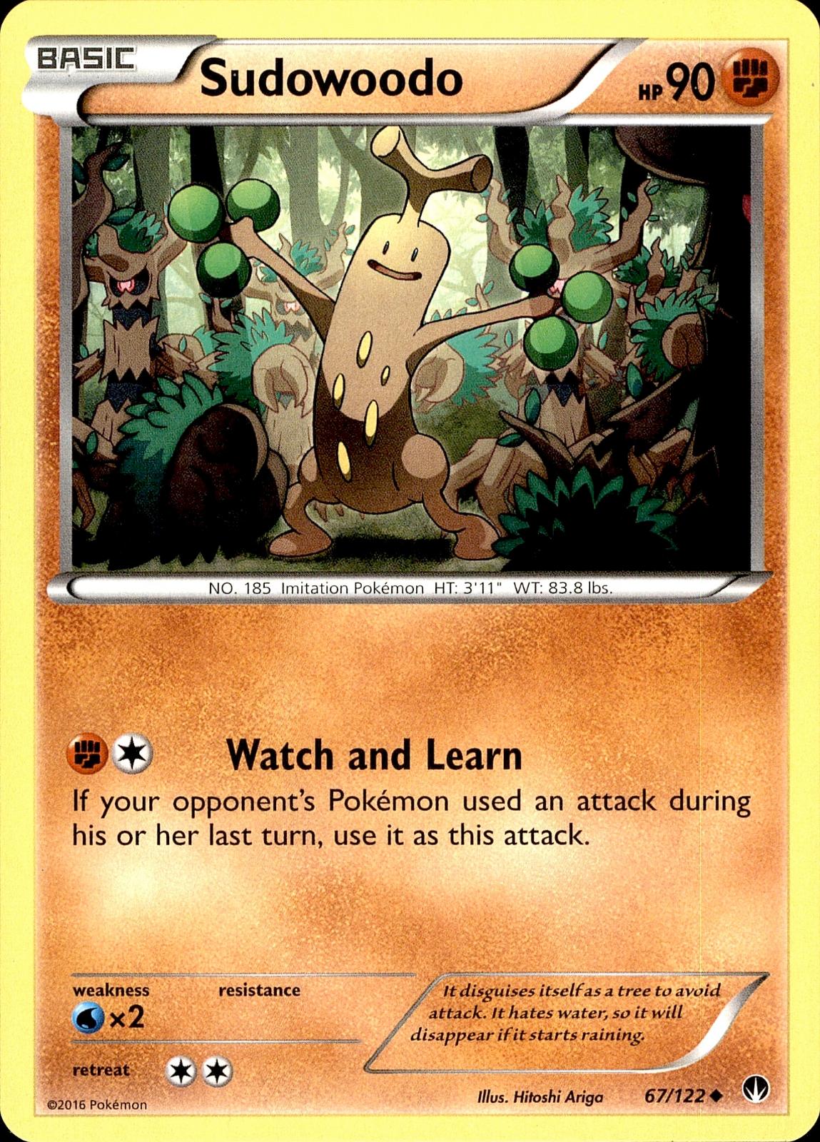 POKEMON SUDOWOODO 67 BREAKPOINT 122  LP