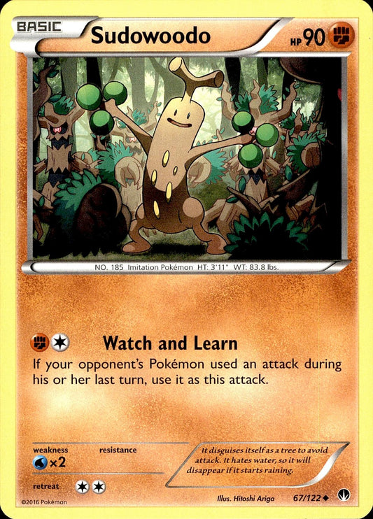 POKEMON SUDOWOODO 67 BREAKPOINT 122  LP