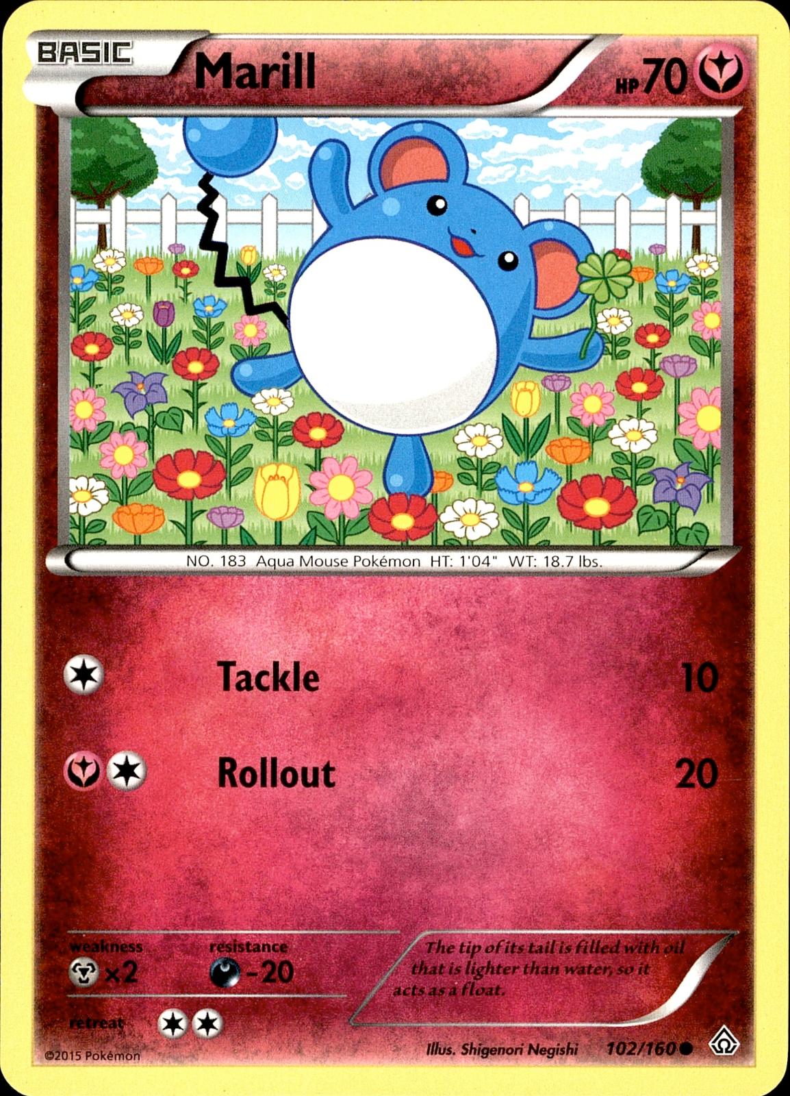 POKEMON MARILL 102 PRIMAL CLASH 160  LP