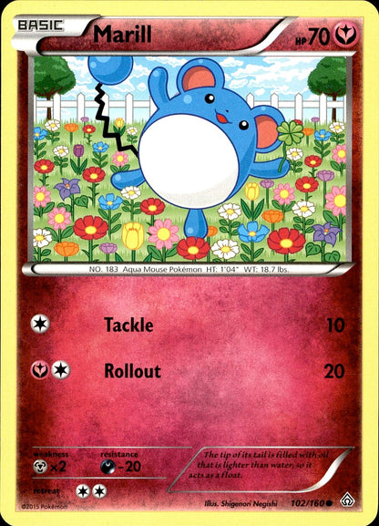 POKEMON MARILL 102 PRIMAL CLASH 160  LP
