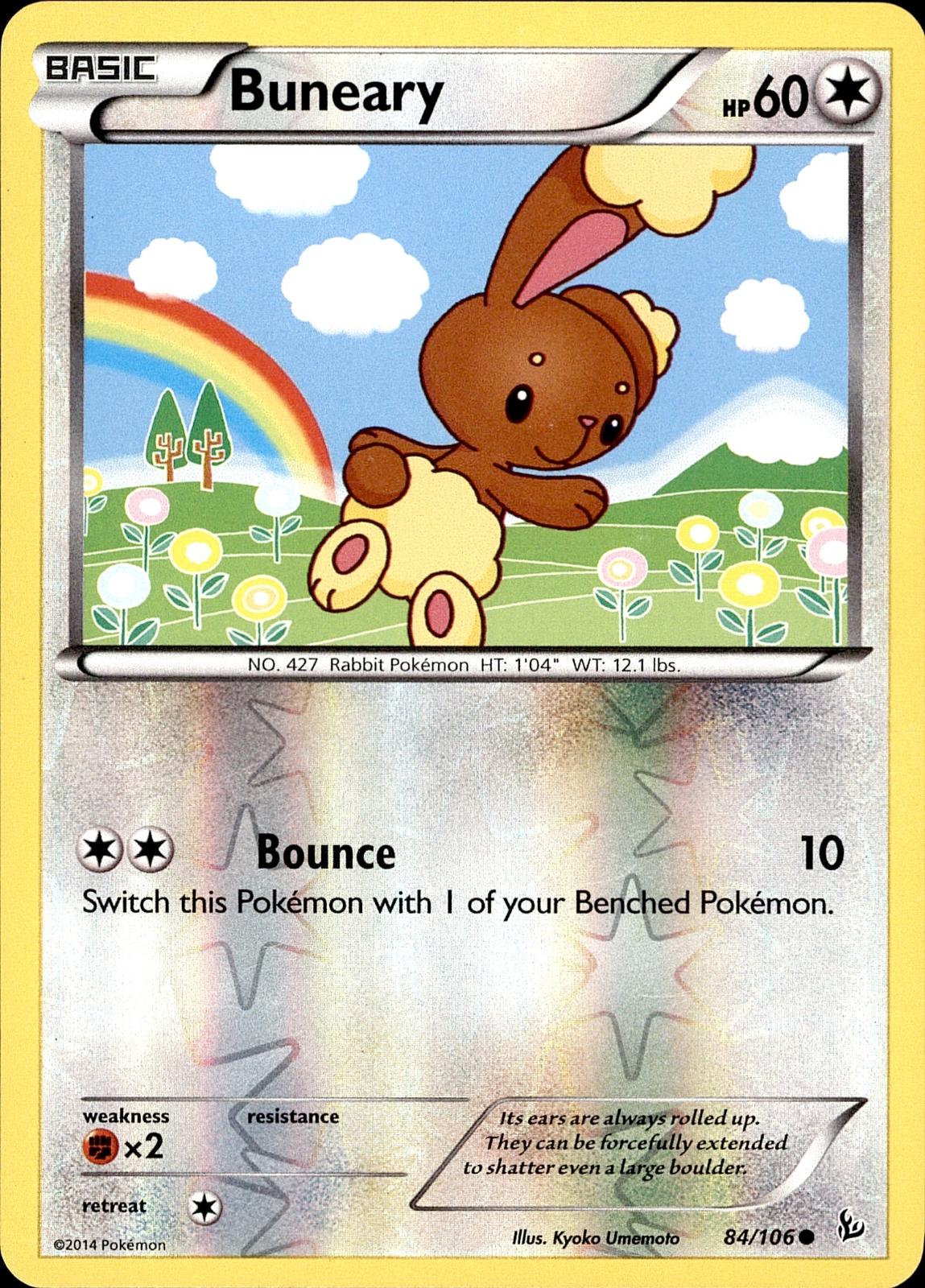 POKEMON BEARY 84 FLASHFIRE 106  REVERSE HOLO LP