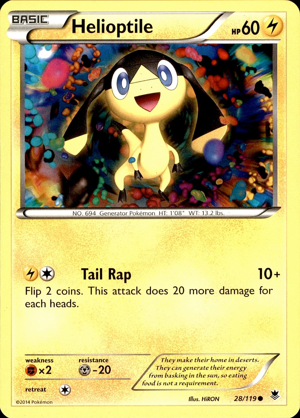 POKEMON HELIOPTILE 28 PHANTOM FORCES 119  LP