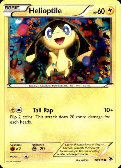 POKEMON HELIOPTILE 28 PHANTOM FORCES 119  LP