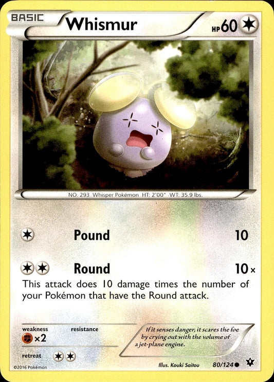 POKEMON WHISMUR 80 FATES COLLIDE 124  LP