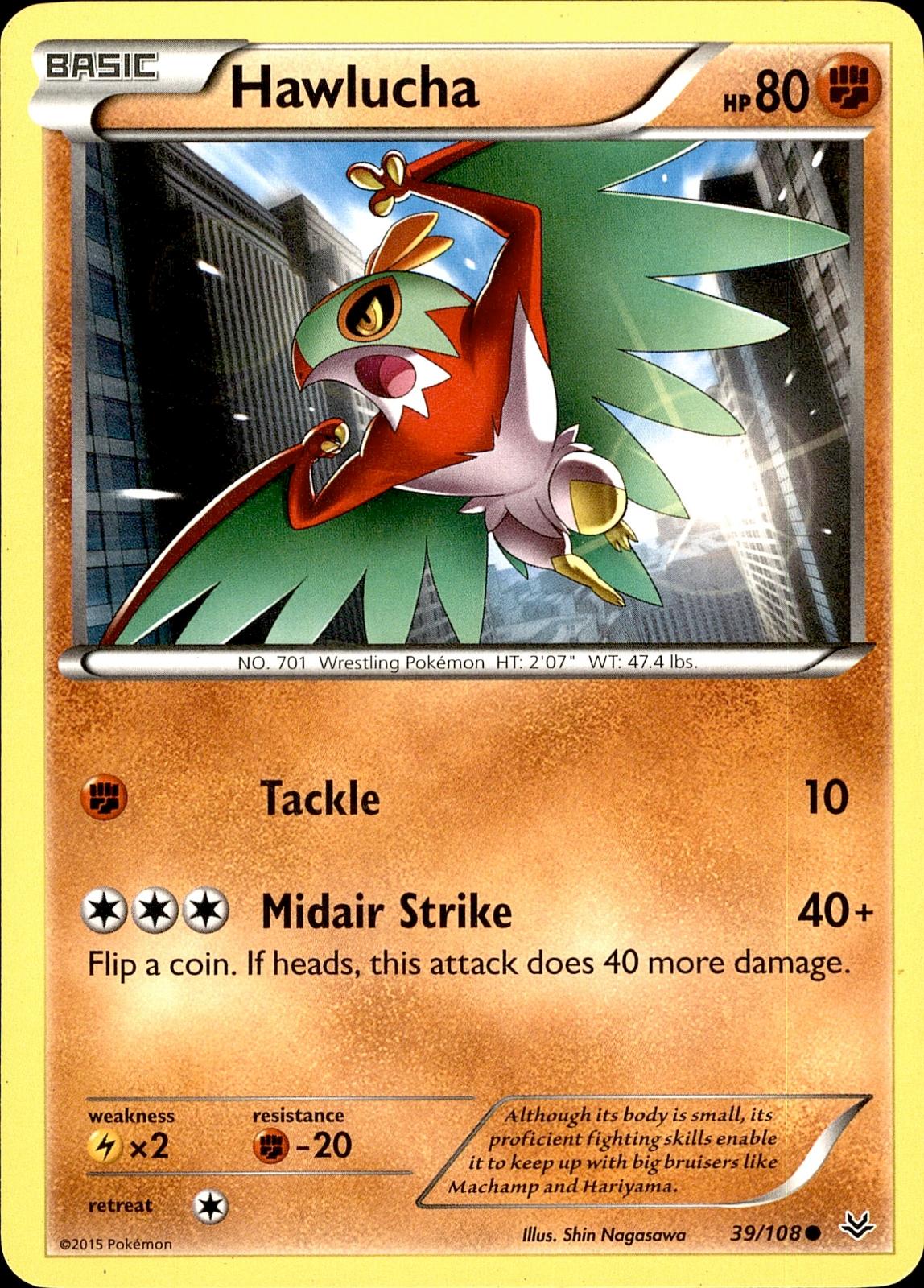 POKEMON HAWLUCHA 39 ROARING SKIES 108  LP