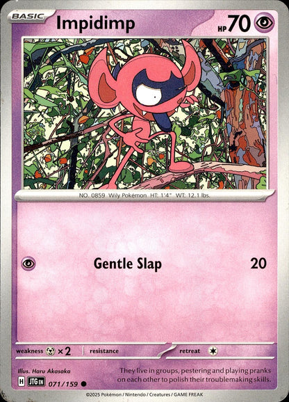 POKEMON IMPIDIMP 071 JOURNEY TOGETHER 159  LP