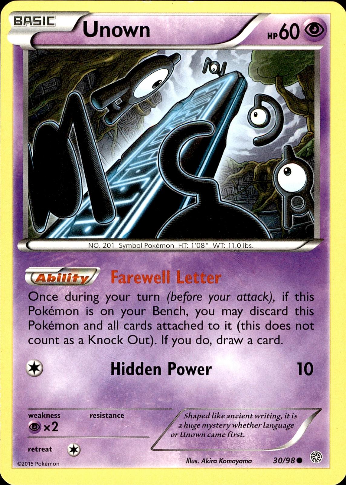 POKEMON OWN 30 ANCIENT ORIGINS 98  LP