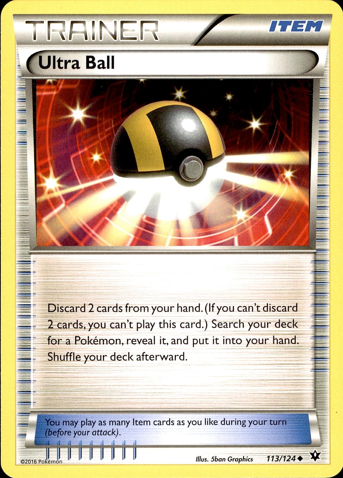 POKEMON ULTRA BALL 113 FATES COLLIDE 124  LP