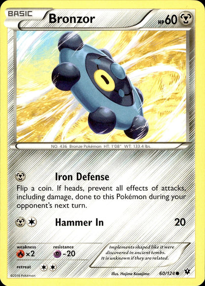 POKEMON BRONZOR 60 FATES COLLIDE 124  LP