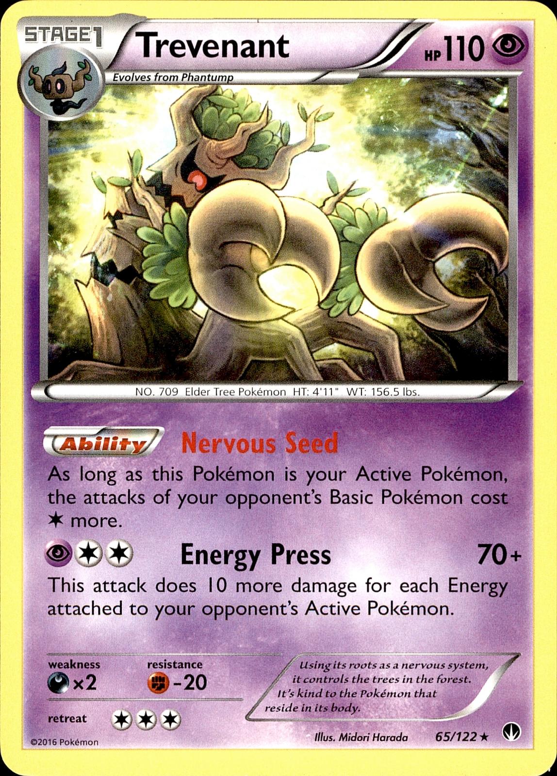 POKEMON TREVENANT 65 BREAKPOINT 122  LP