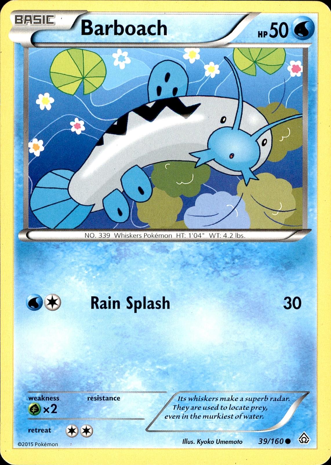 POKEMON BARBOACH 39 PRIMAL CLASH 160  LP