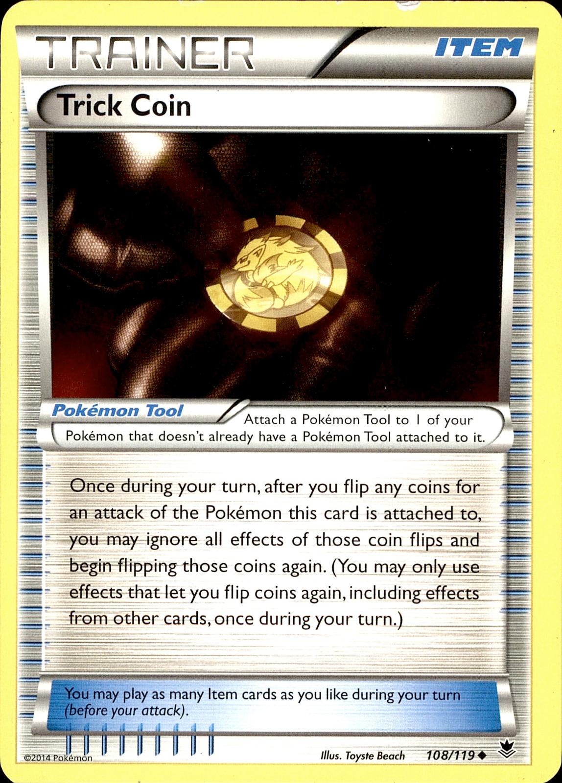 POKEMON TRICK COIN 108 PHANTOM FORCES 119  LP