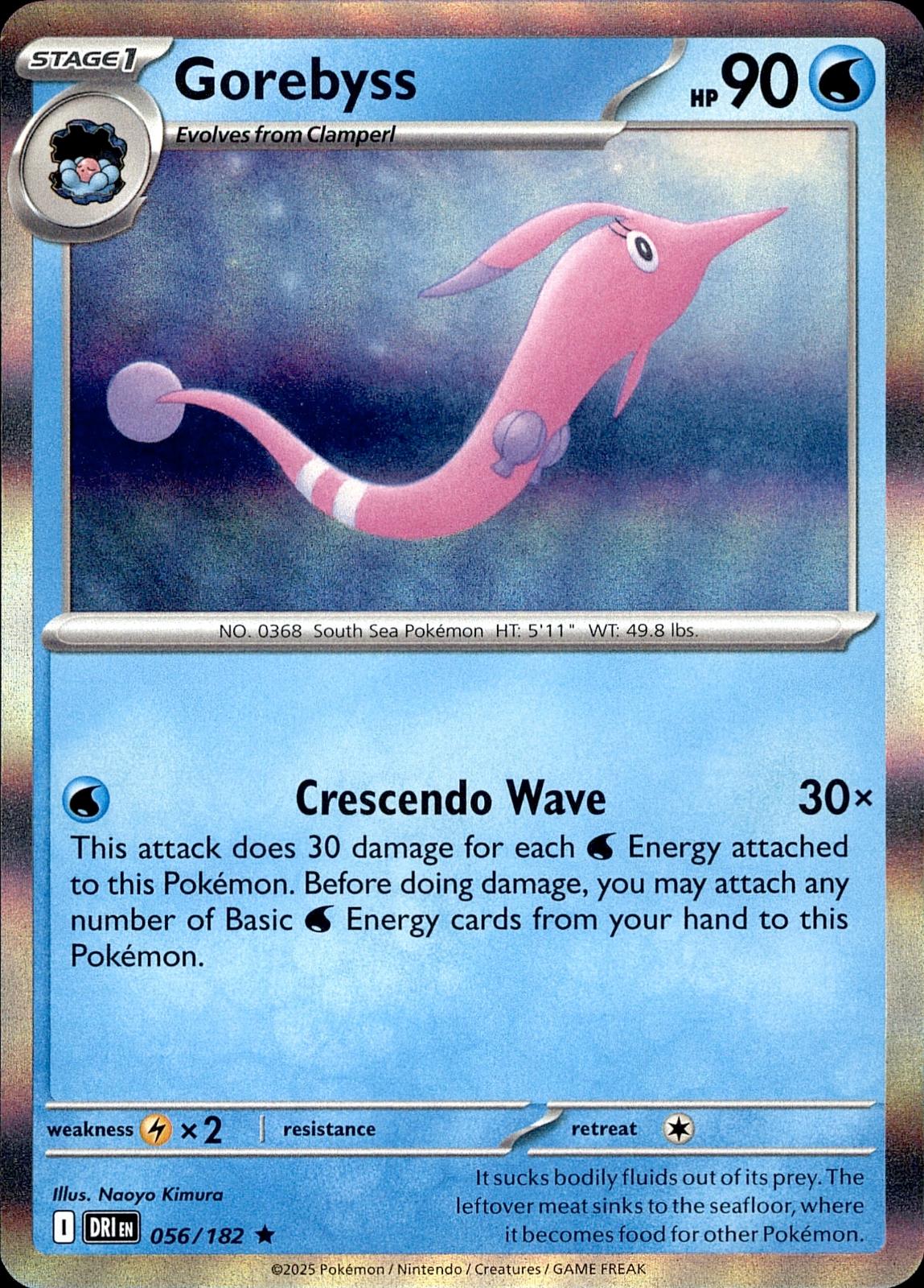 POKEMON GOREBYSS 056 DESTINED RIVALS 182  HOLO LP