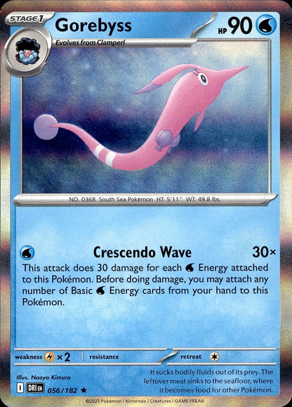 POKEMON GOREBYSS 056 DESTINED RIVALS 182  HOLO LP