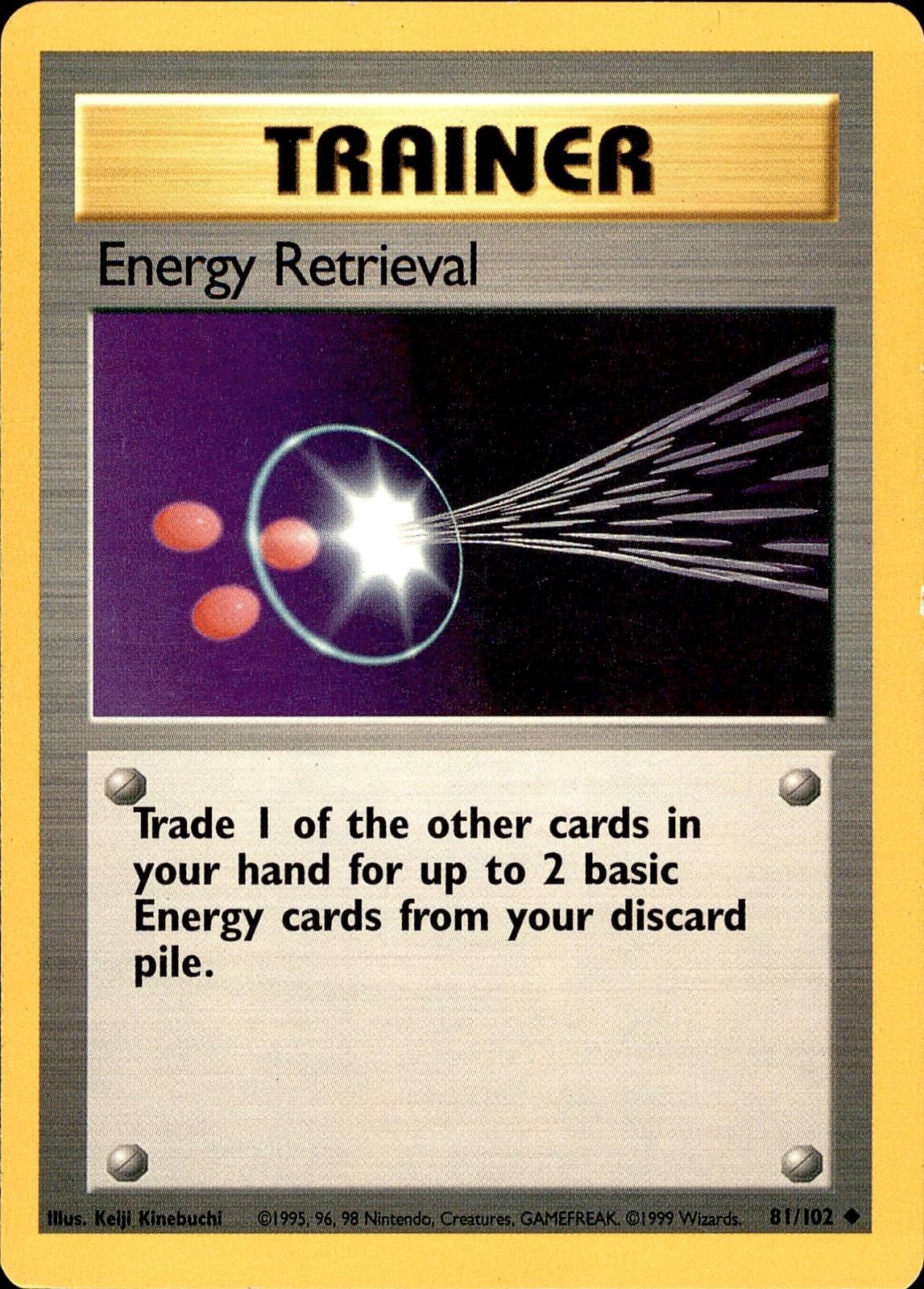 POKEMON ENERGY RETRIEVAL 107 LEGENDARY COLLECTION 110  LP