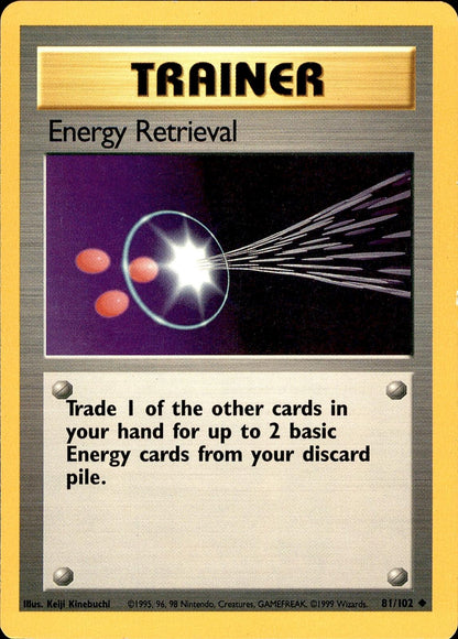 POKEMON ENERGY RETRIEVAL 107 LEGENDARY COLLECTION 110  LP