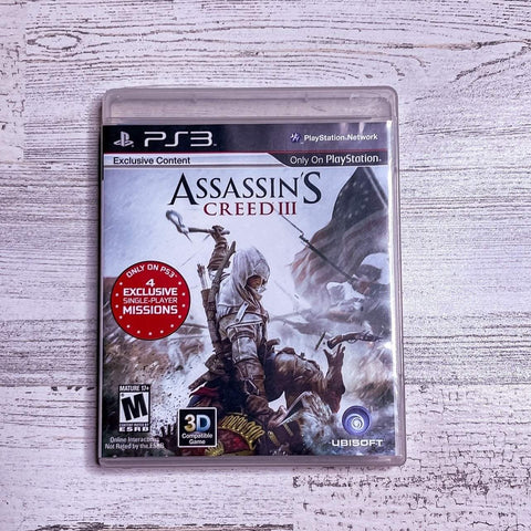 Assassin's Creed III on Playstation 3-PlayStation-assassinscreed,playstation,ps3