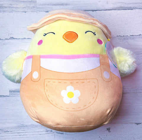 NEW 2022 Squishmallows Easter Chick Chicken Aimee 12" Plush Toy Brown Hat BNWT